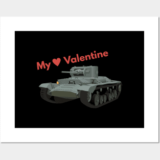 My Valentine British WW2 Tank Posters and Art